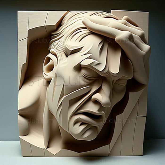 3D model Jefferson David Chalfant American artist (STL)